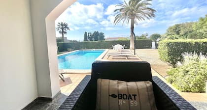 450m. from Es Caló Blanc! Menorquin Villa with Pool and Garden; Cap den Font.