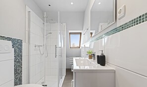 Shower, hair dryer