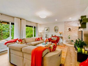 TV connectée, cheminée