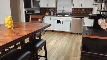 Microwave, oven, stovetop, dishwasher