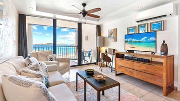 Smart TV, books, stereo