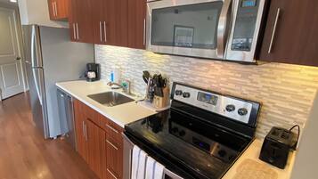 Microwave, oven, stovetop, dishwasher