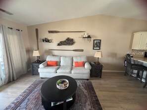 TV, fireplace, DVD player