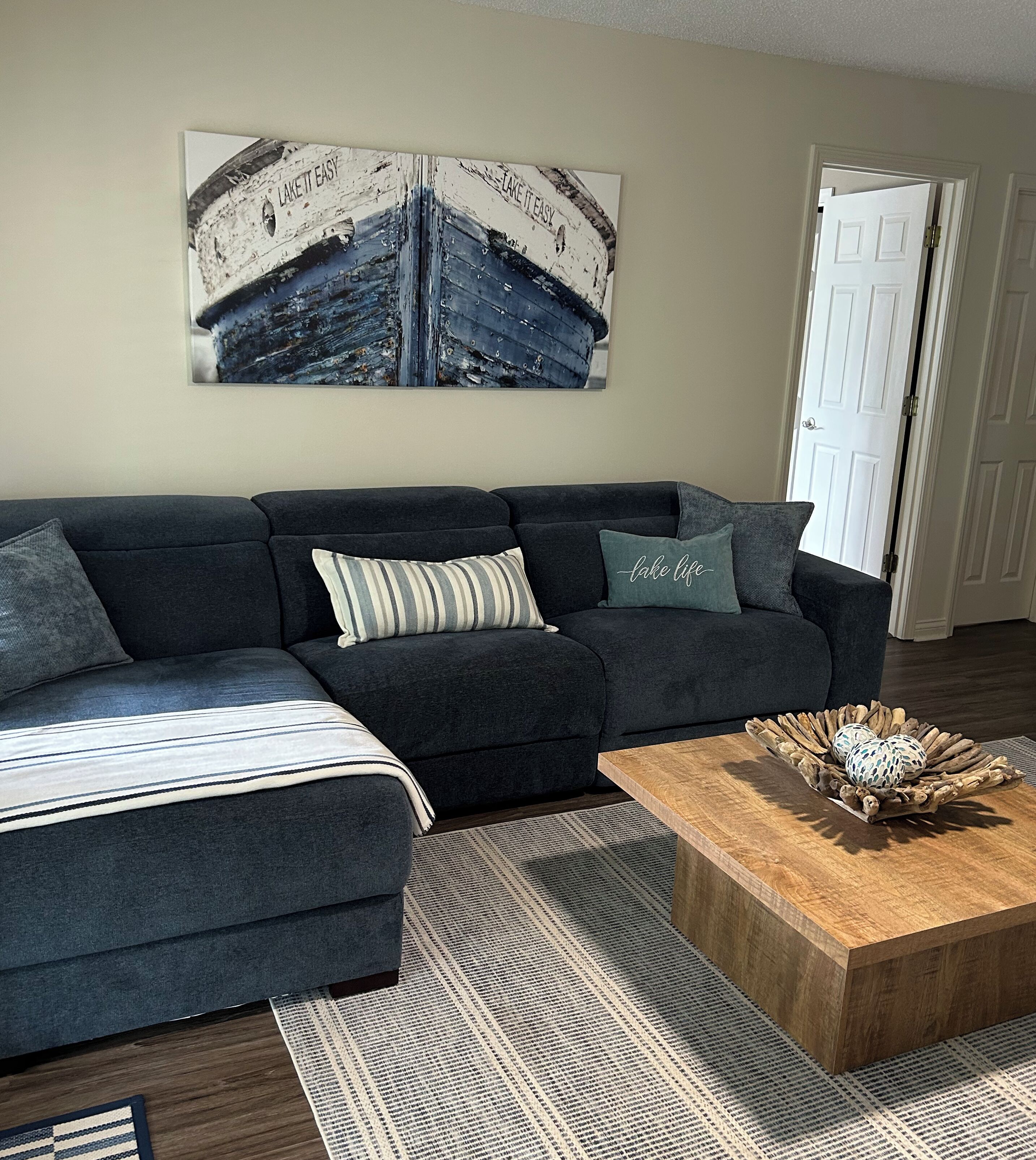 TV, fireplace, DVD player