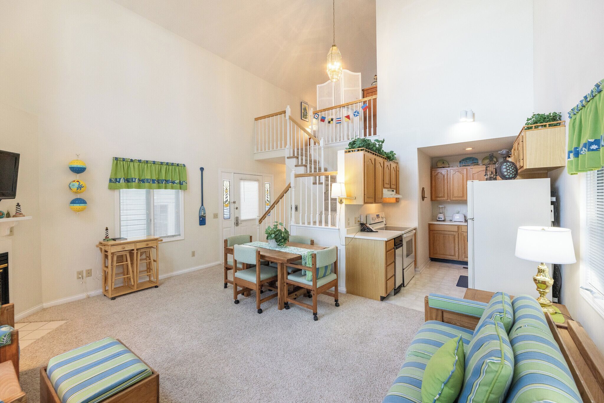 TV, fireplace, DVD player