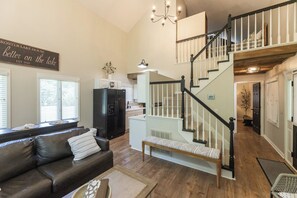 TV, fireplace, DVD player