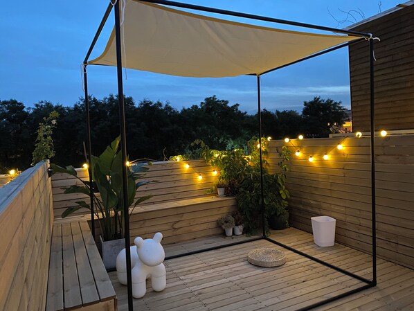 Japanese-style Quadruple Room | Terrace/patio
