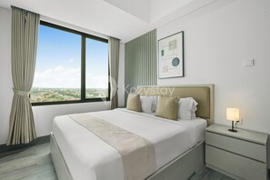 公寓, 2 间卧室, 城市景观 | 2 多间卧室、熨斗/熨衣板、免费 WiFi
