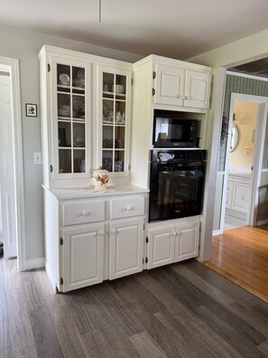 Fridge, microwave, oven, stovetop - Behie House - charming home on the Strait of Canso (Sand Point)