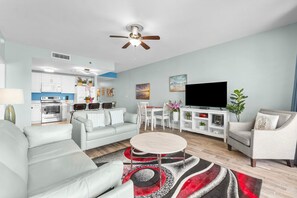 TV - Modern condo w/ Gulf view & resort pools (Panama City Beach)