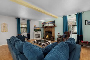 TV connectée, cheminée