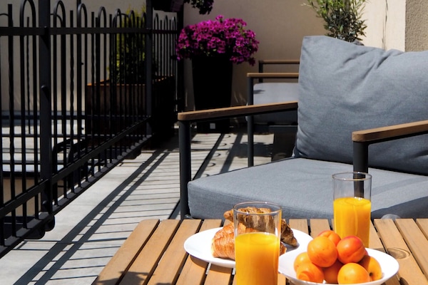 Apartamento, terraço | Terraço/pátio