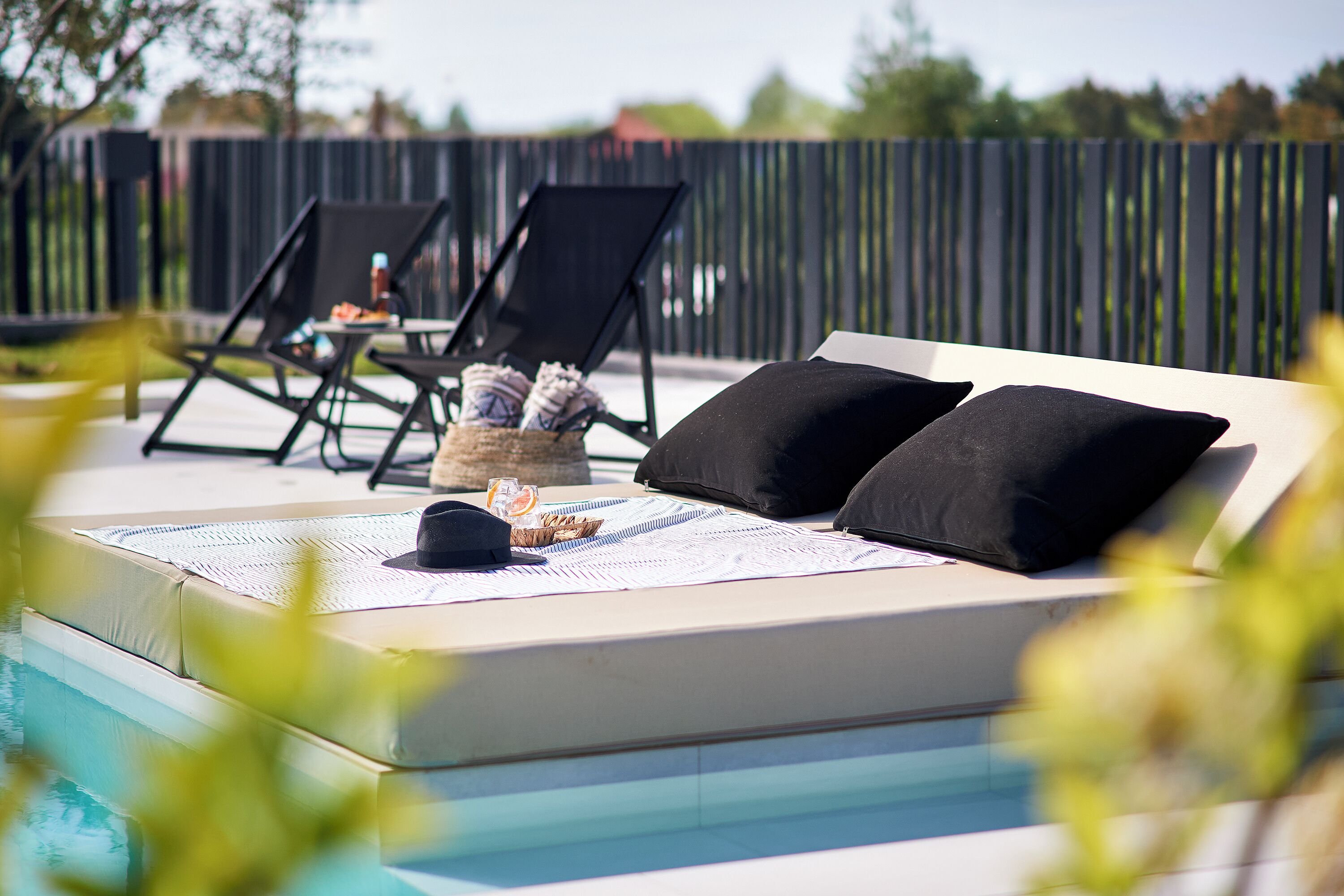 Villa, 4 slaapkamers, privézwembad, gedeeltelijk uitzicht op zee | 4 slaapkamers, luxe beddengoed, een kluis op de kamer