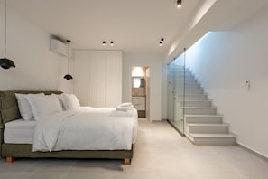 Villa, 2 Bedrooms, Private Pool, Sea View | Pillowtop beds, in-room safe, laptop workspace, blackout drapes - NOLA Nomadic Luxury Villas (Hersonissos)