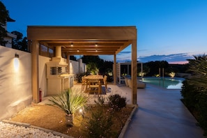Villa, 3 Bedrooms, Private Pool, Sea View | Terrace/patio