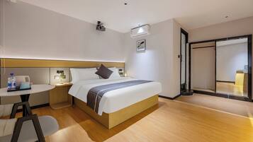 Individually decorated, desk, laptop workspace, free WiFi