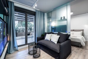 Appartement Confort, 1 chambre | Système d’insonorisation, lit de bébé (gratuit), accès au Wi-Fi (inclus)