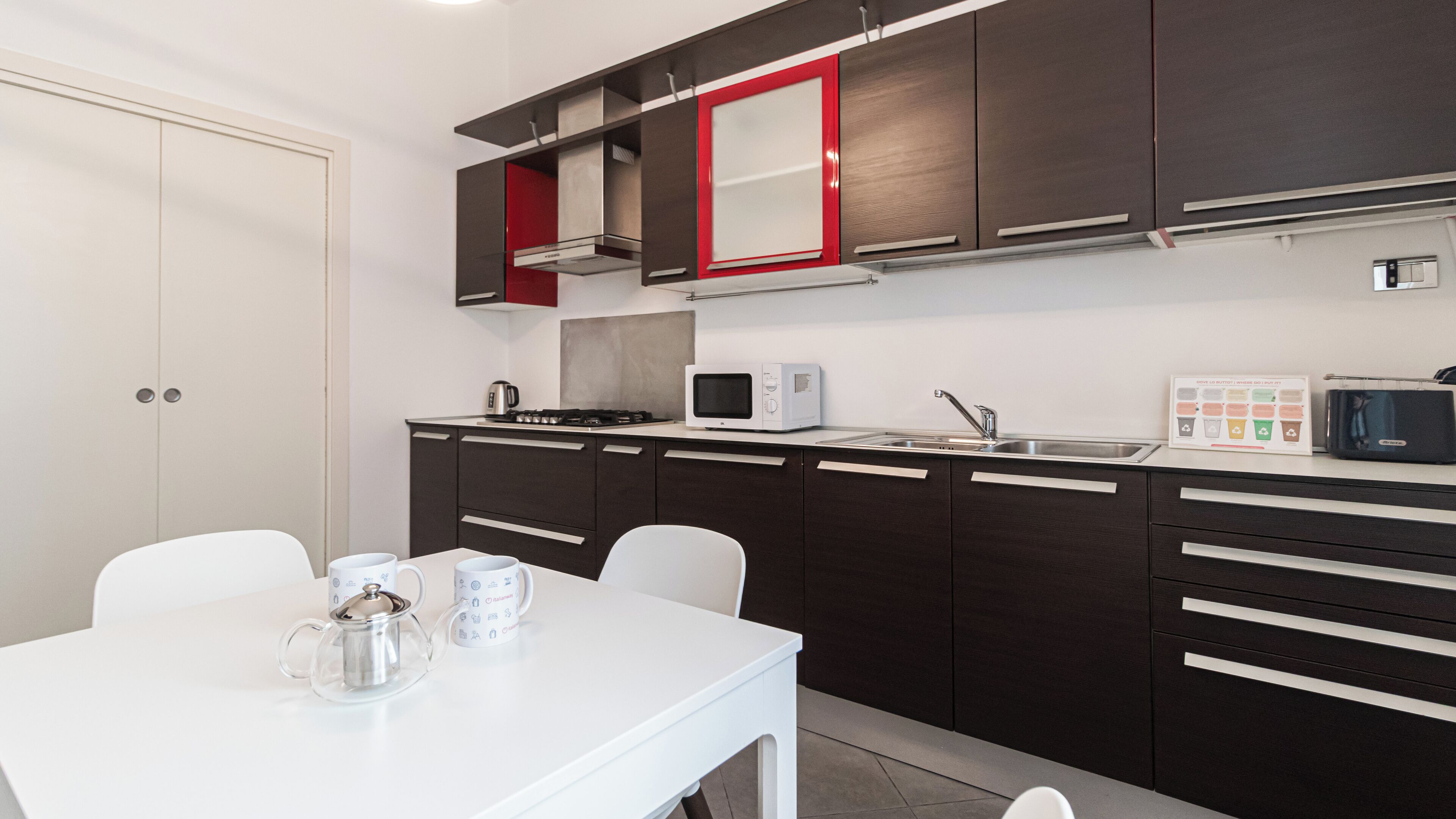 公寓 (1 Bedroom) | 私人廚房 | 微波爐、電熱水壺、兒童餐椅、冷凍庫