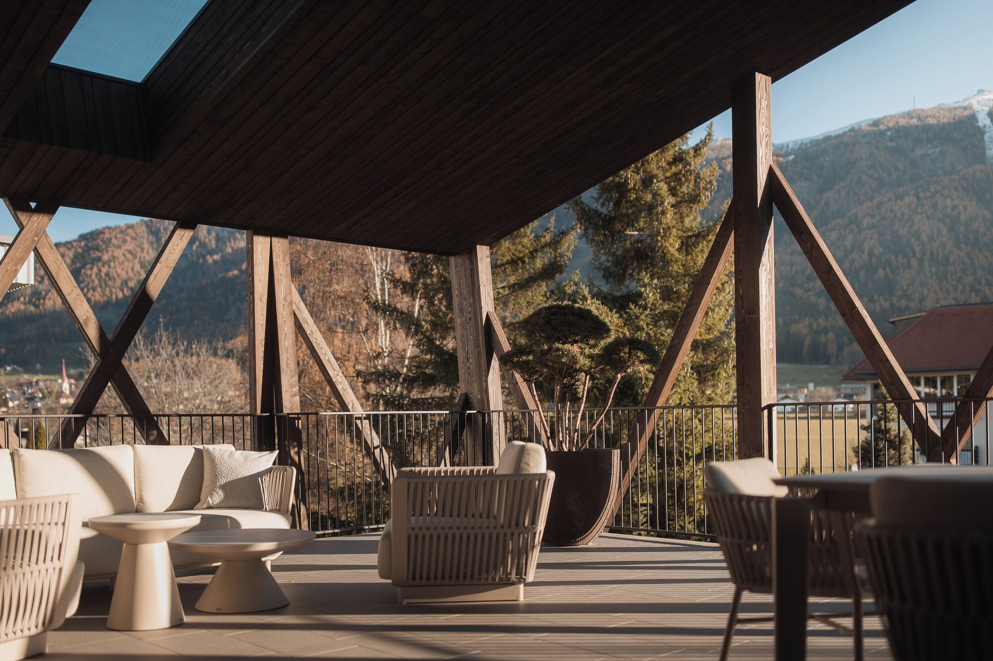 Penthouse Luxe, 2 chambres, vue montagne | Terrasse/Patio