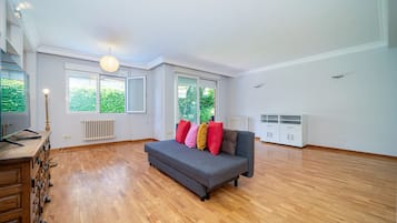 Familiekamer, uitzicht op tuin