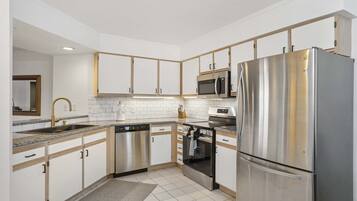 Condo, Multiple Beds, Kitchen, Golf View (Ozark Retreat at the Pointe) | Private kitchen | Fridge, microwave, oven, stovetop