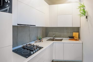 Apartment, City View | Private kitchen