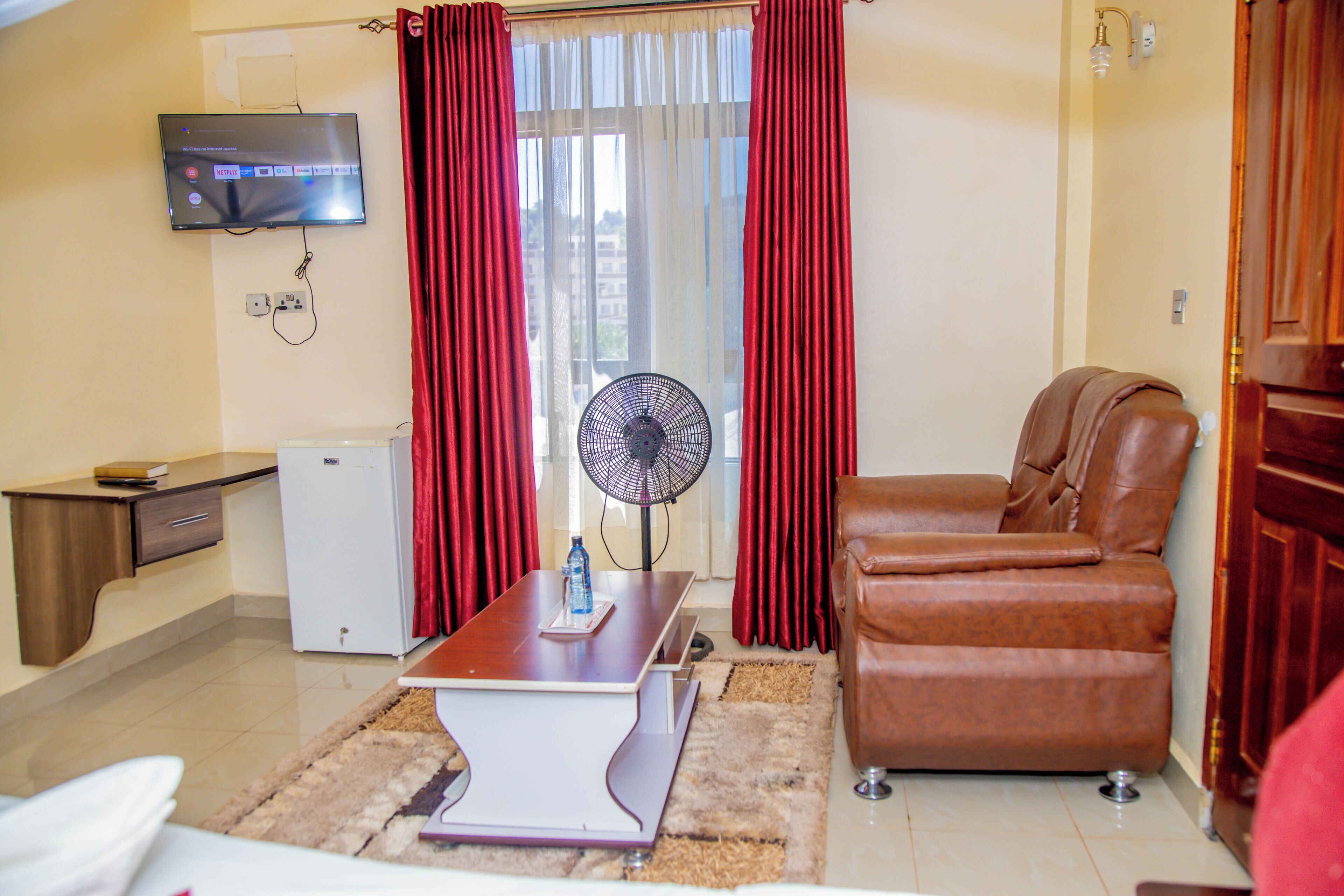 Blackout curtains, iron/ironing board, free WiFi