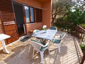 Appartement, 1 chambre, patio | Balcon