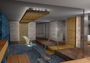 Sauna, steam room, massages