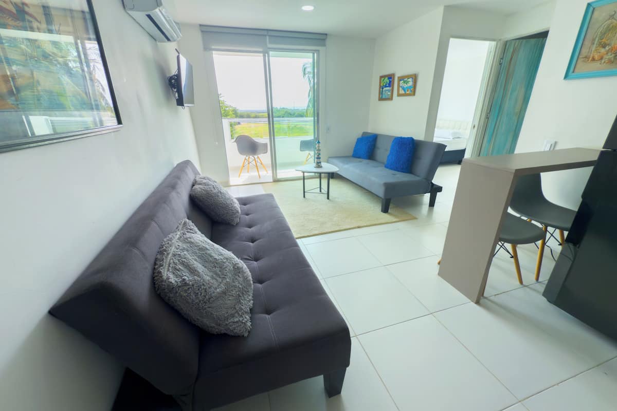 Familie appartement, uitzicht op resort | Woonruimte