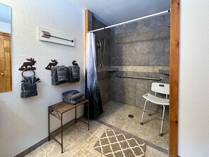 Hair dryer, towels