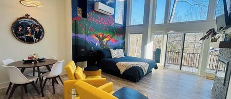 TV connectée, cheminée