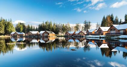 Fabulous 3-bedroom cabin with WiFi in Pitlochry. Stunning location on lochside