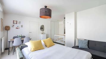 1 間睡房、熨斗/熨衫板、Wi-Fi、床單