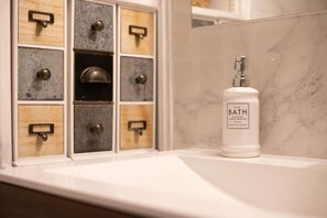 Shower, hair dryer