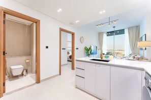 Interior - Setting Away from Major Retail Areas with Pool View 1BR, Binghatti Amber, Jumeirah Village Circle (Dubai)