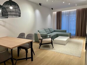 Appartement Luxe, vue jardin | Coin séjour