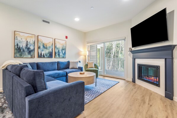 TV connectée, cheminée