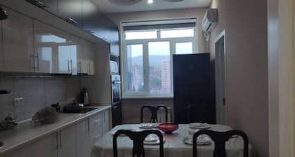2-bedroom apartment in wonderful Dushanbe with AC, WiFi