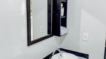 Towels, soap, toilet paper