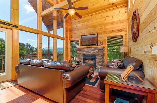 TV connectée, cheminée