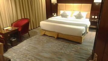 Blackout curtains, iron/ironing board, free WiFi