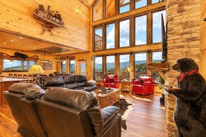 Smart TV, fireplace - Luxury Cabin w/ All-Inclusive Resort Amenities (Sevierville)