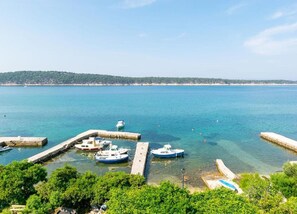 Apartment | View from property - Holiday Home on Beach With Waterfront Views (Rab)