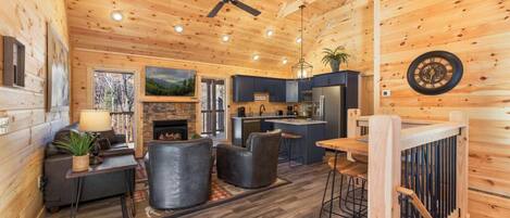 スマートテレビ、暖炉