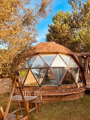 Standaard bungalow, uitzicht op tuin | 1 slaapkamer