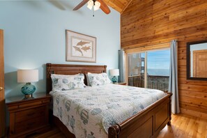 3 bedrooms, desk, iron/ironing board, free WiFi - Boomerang: Oceanfront Log Cabin in N. Topsail (North Topsail Beach)