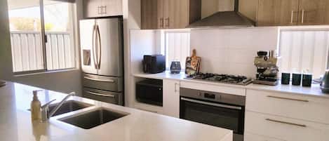 Microwave, oven, stovetop