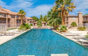 A heated pool