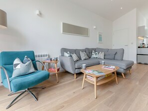 Televisie en een open haard
